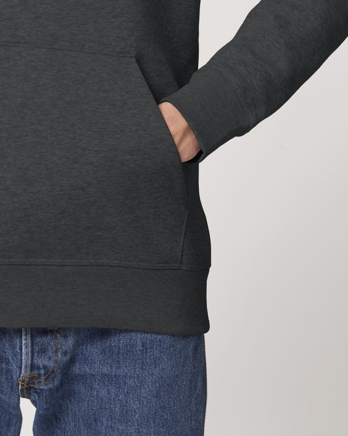 Drummer Dark Heather Grey Studio Front Detail 0