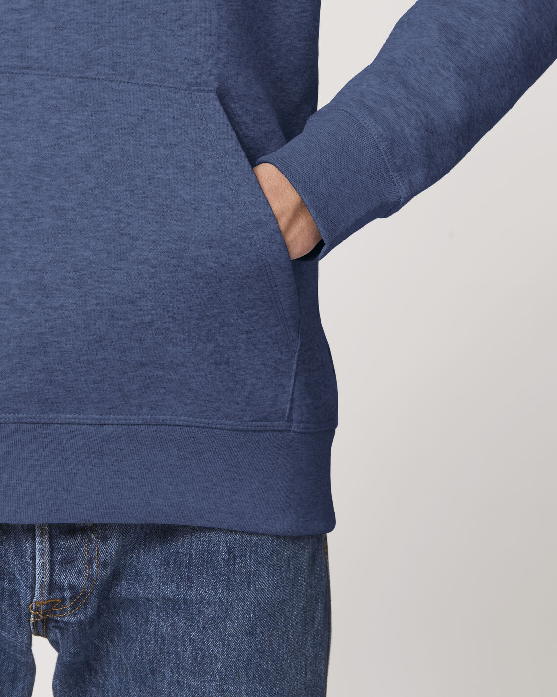 Drummer Dark Heather Indigo Studio Front Detail 0